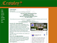 Tablet Screenshot of crowleyclan.com
